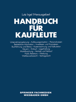 cover image of Handbuch für Kaufleute